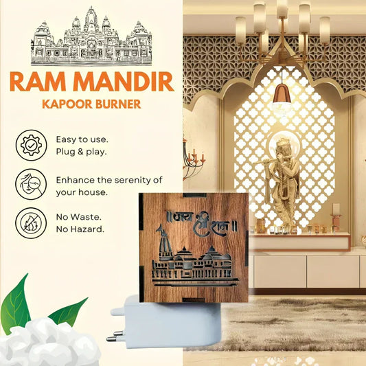 3-in-1 Ayodhya Ram Mandir Aroma Burner & Night lamp (Pack of 3)