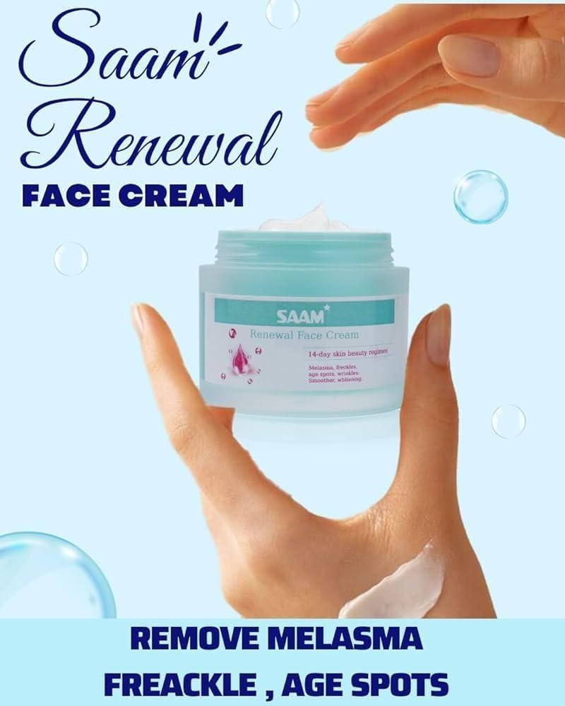 Saam Renewal Face Cream, Remove Wrinkles, Melasma, Freckles, Skin Aging, Dark skin - Buy 1 Get 1 Free