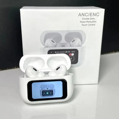 air buds with touch display with active noise